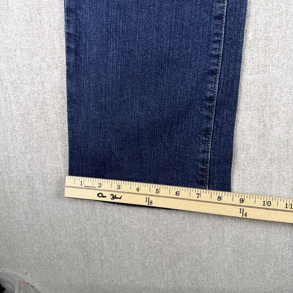 Lucky Brand Jeans Womens 8 Easy Rider Mid Rise‎ Stretch Distressed Blue Denim
